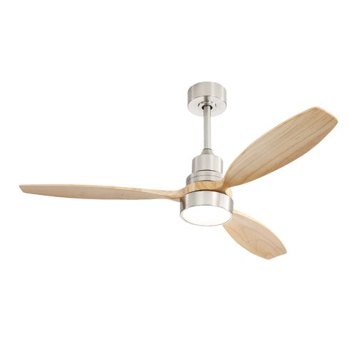 52″ Wood Ceiling Fan With Light