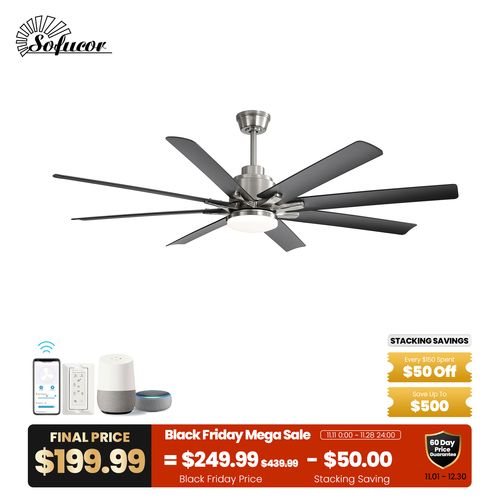 66″ ABS Blades Smart Ceiling Fan