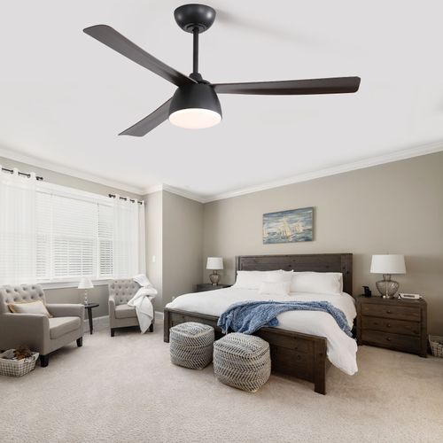 52″ Stylish Ceiling Fan With Light