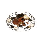 Sofucor caged 20 ceiling fan with light