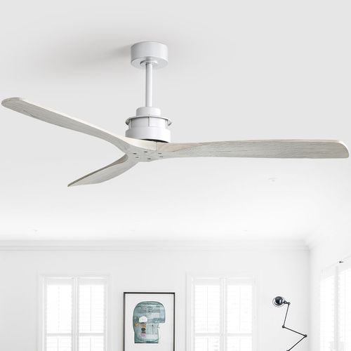 [Final Sale] 60″ Soild Walnut Wood Ceiling Fan