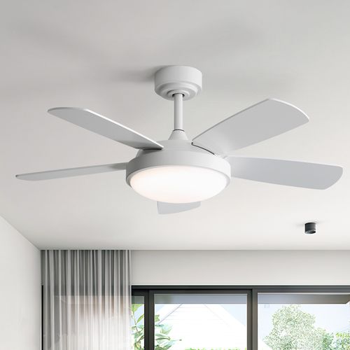 Sofucor 42 Inches Modern 5-Blades ABS Ceiling Fan with LED light
