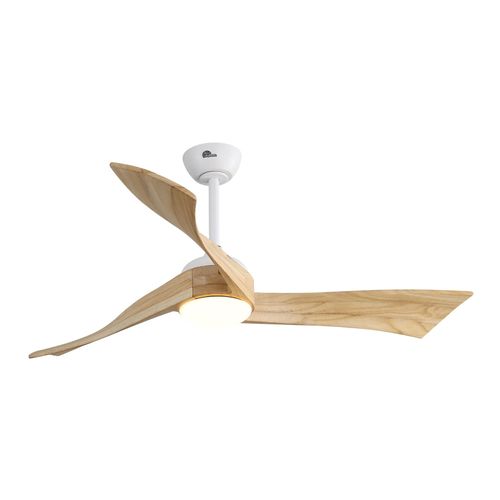 52″ Irregular Wood Ceiling Fan With Light