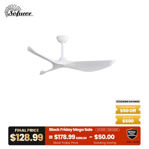 38″ Curved ABS Blades Ceiling Fan