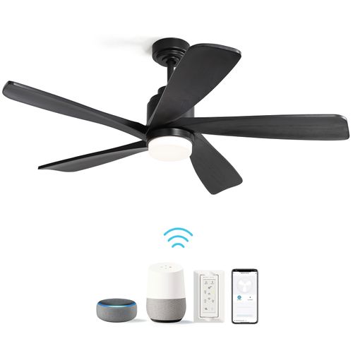 [Final Sale] 52″ Smart Solid Wood Blades Ceiling Fan