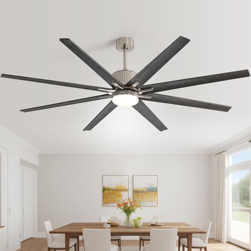 76″ Smart Ceiling Fan With Light