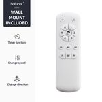 Sofucor's remote control for the 66-inch ceiling fan featuring timer functions and speed adjustments, ensuring user convenience and efficiency