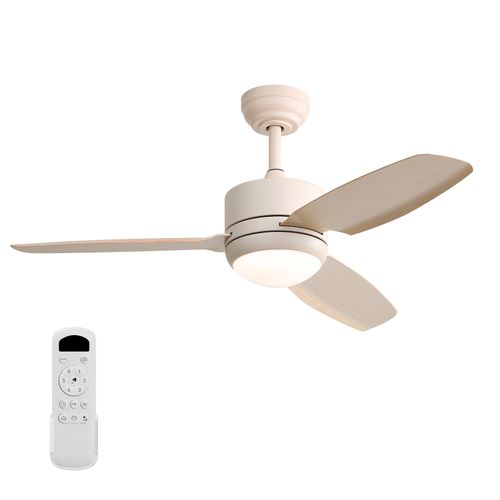 Sofucorfan 46 Inch Modern Remote Control ABS Ceiling Fan with Light