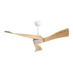 Sofucor 3 Irregular propeller Wood Blades 52 Inch Ceiling Fan No Light With Remote Control