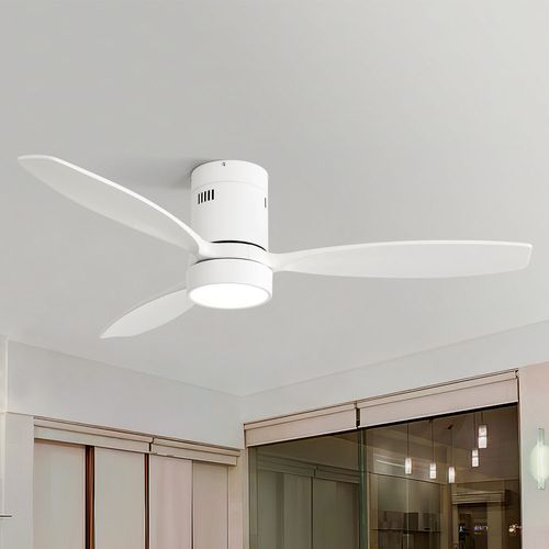 Upgrade Brand New 52" Sofucor Modern Low Profile Ceiling Fan with Light
