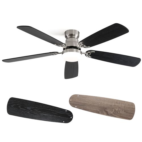 Sofucor Modern 52″ 2-Colored Blades Ceiling Fan With Light and Remote
