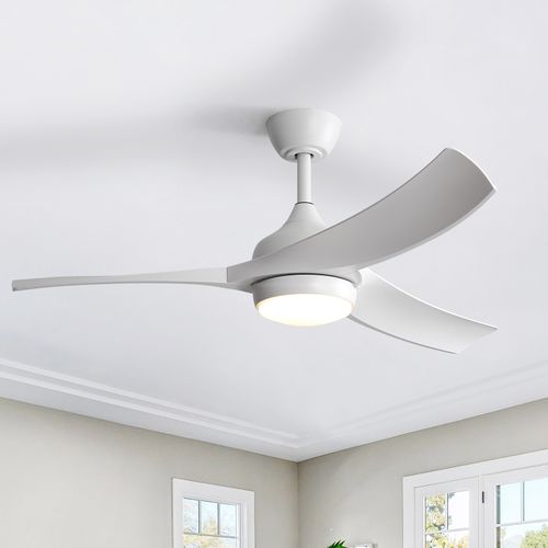 Sofucor 52" 3-ABS Blade Modern Classic Ceiling Fan With Light And Remote Control