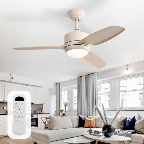 Sofucorfan 46 Inch Modern Remote Control ABS Ceiling Fan with Light