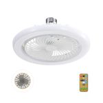 Sofucor 10“ Socket Ceiling Fan with Light and Remote