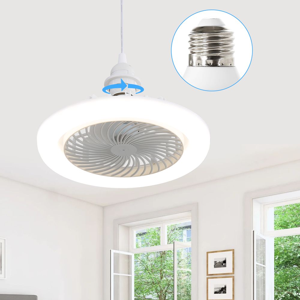 10″ Socket Ceiling Fan With Light