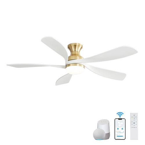 52'' Low Profile 5 Blades Smart Ceiling Fan