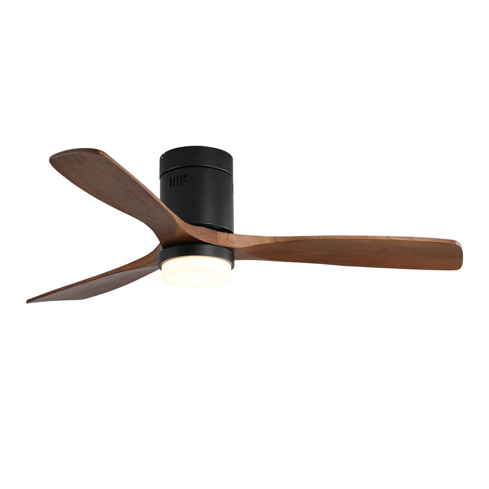 52″ Flush Mount Ceiling Fan With Light