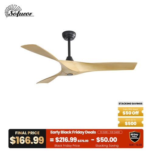 52″ Contemporary Ceiling Fan