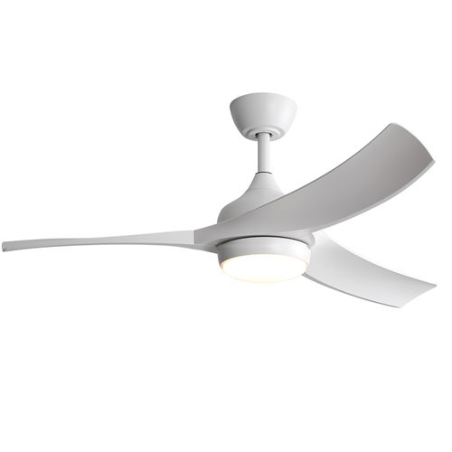 Sofucor 52" 3-ABS Blade Modern Classic Ceiling Fan With Light And Remote Control