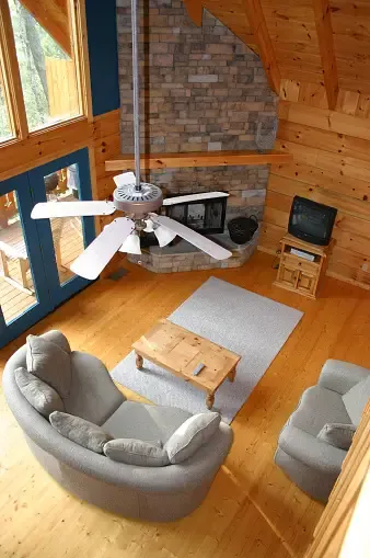 ceiling fan with a remote control 