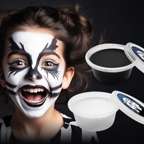 KHY Juego a base de agua de Halloween en blanco y negro con color