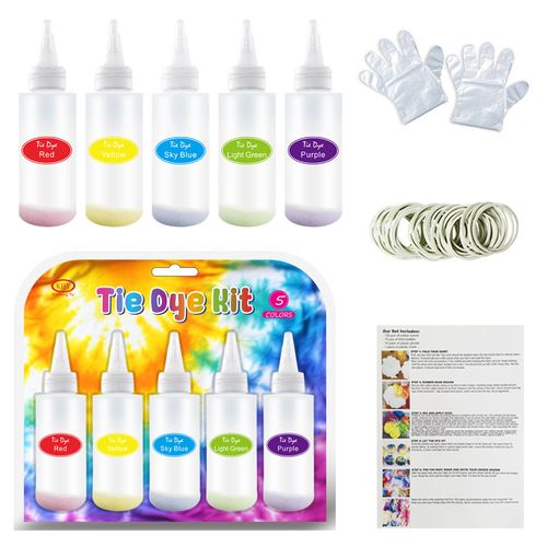 Non-toxic Permanent Tie-dye Sets Party DIY Fabric Tie Dye Kit