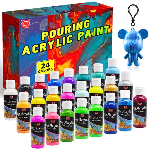 Ensemble de peinture acrylique pour artiste néon professionnel, bricolage