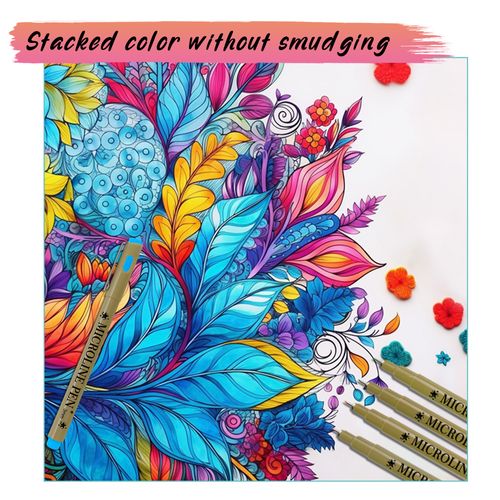 KHY profesional 12 colores Micro delineador fino pintura para bocetos para Color chico dibujo arte marcador Fineliner Color permanente pluma Set