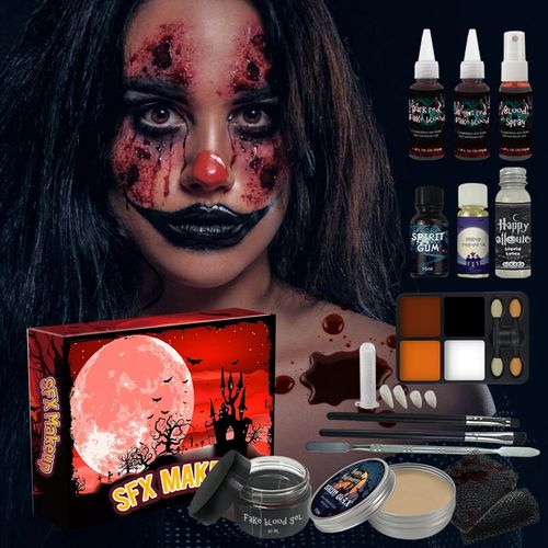 Skin Scar Wax Halloween False Blood SFX Makeup Set