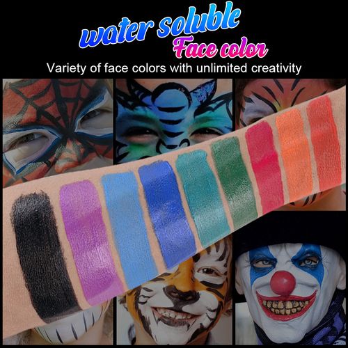 Water Based Children Body And Professional Makeup Halloween Face Paint Kit