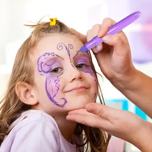 Sistema profesional del color de Halloween del maquillaje personalizado del equipo suave del palillo de la pluma del lápiz de la cara de la pintura del cuerpo