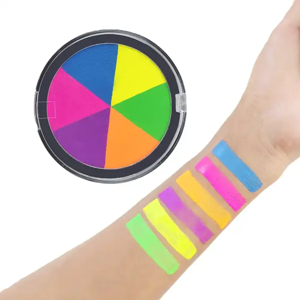 Kit de bricolaje de suministro de niños de color determinado con números de 6 colores con pintura facial profesional personalizada para rasguños