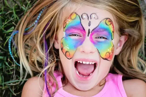 Butterfly Face Painting