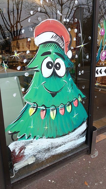 Christmas window paints