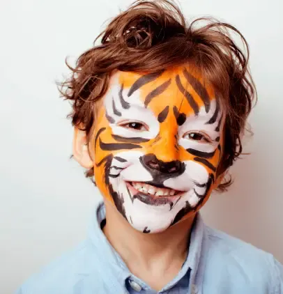Tiger Face Painting