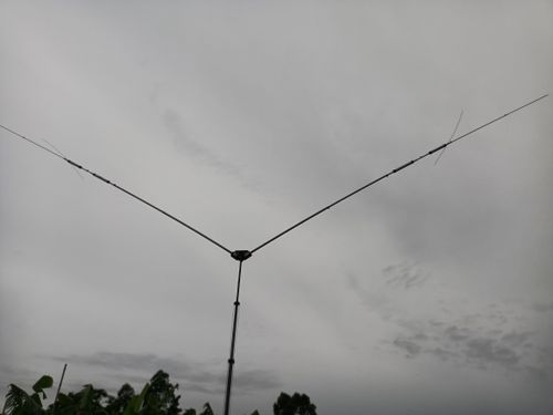 KB2 730 V 7 14 21 28 MHz Multiband-HF-Amateurfunk-Dipol-Basisantenne mit automatischem HF-Antennentuner