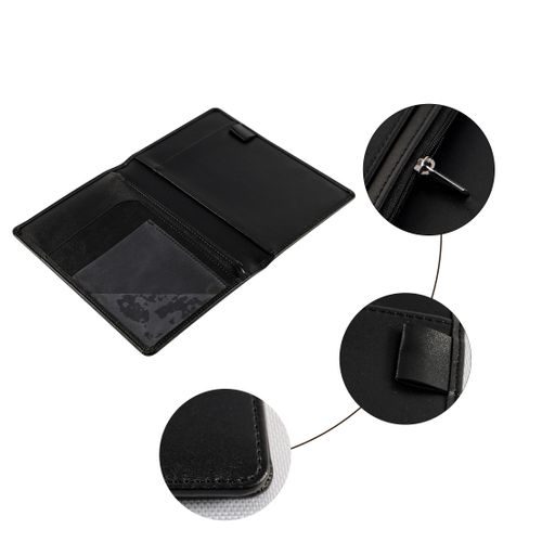 Executive Black PU Leather Notebook Holder