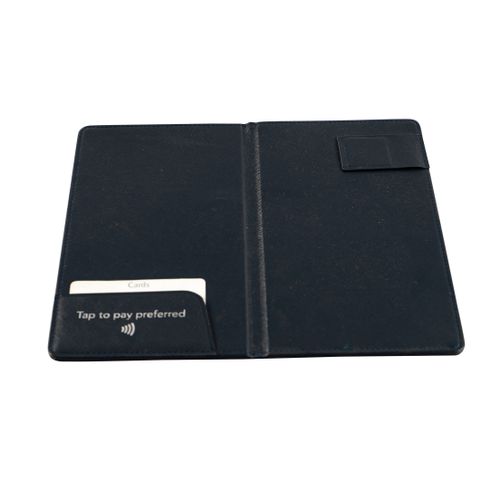 Black PU Leather Bill and Card Holder
