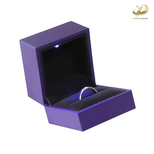 Purple Ring Box with LED Light
