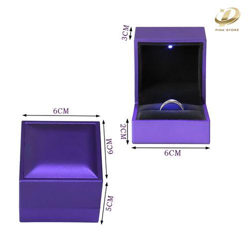 Purple Ring Box with LED Light