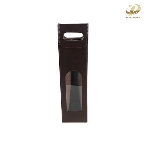 Single Wine Bottle Case Handmade from PU Leather