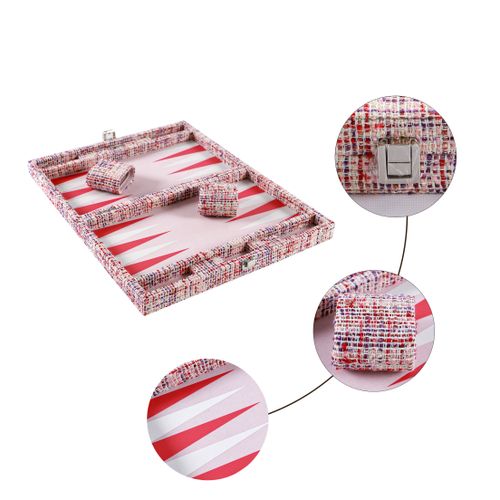 Pink Blush Backgammon Set