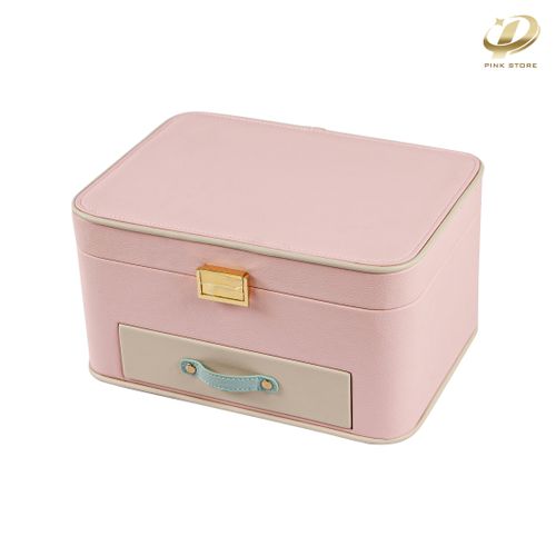 Multifunctional Jewelry Box with Elegant Color Contrasts
