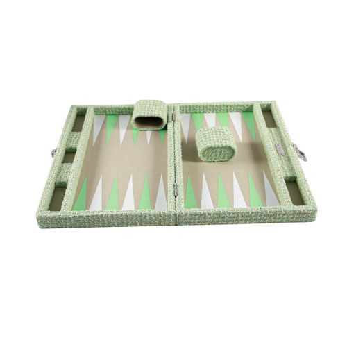 Elegant Green Backgammon Set