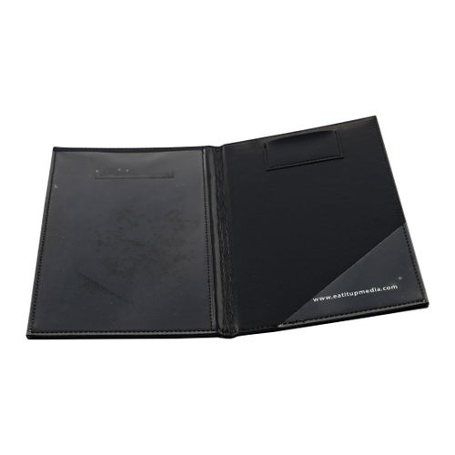 Elegant Black PU Leather Bill Holder