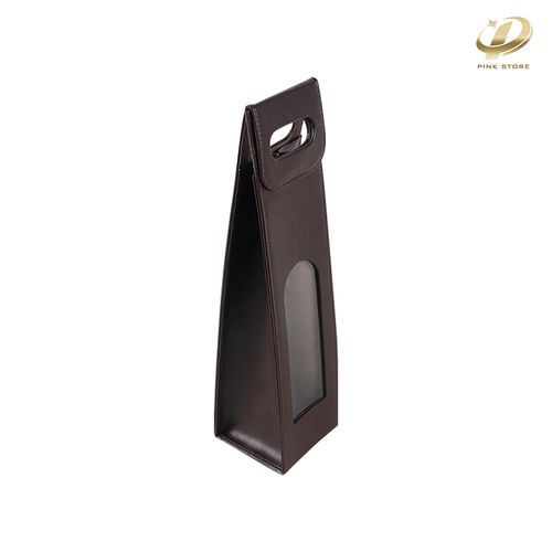 Single Wine Bottle Case Handmade from PU Leather