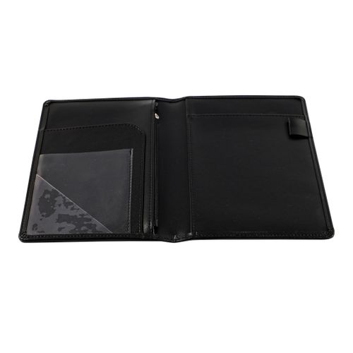 Executive Black PU Leather Notebook Holder