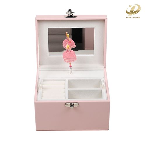 Pink Ballerina Girl Jewelry Box