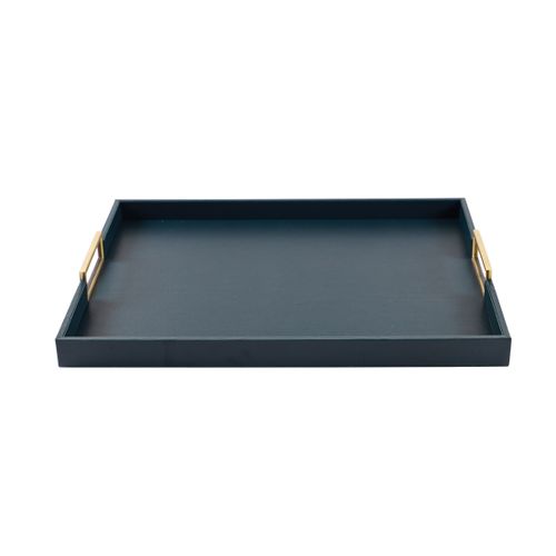 Elegant Navy Blue Service Tray