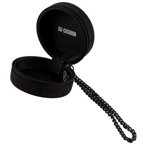 Black Travel Jewelry Round Box